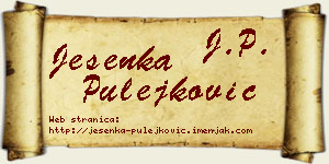 Jesenka Pulejković vizit kartica